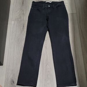 Levi's 712 Slim Women's Jeans in Black 29x30 EUC
